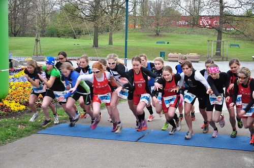 Start des Duathlons