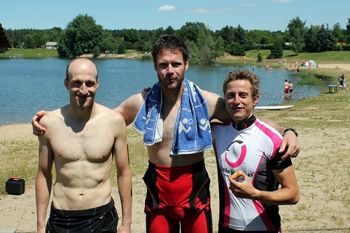 das männliche Podium am gleichen Tage