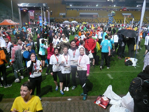 Team Dr. Haupt im Ziel - nicht mehr so ganz allein :-)