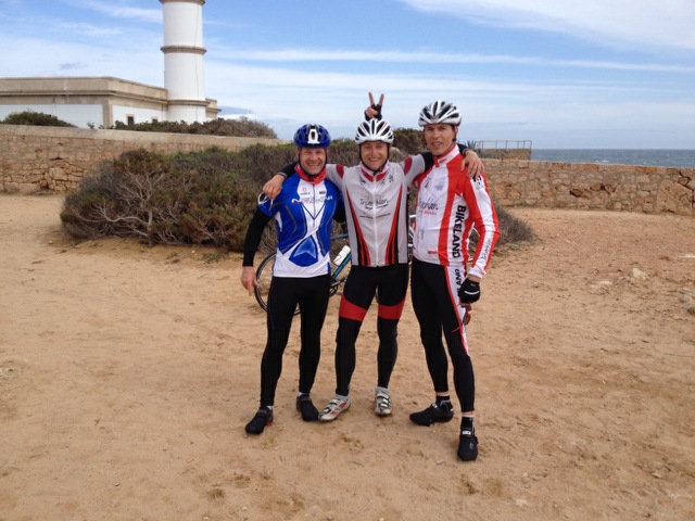 Marcel, Carsten & Rene am südlichsten Punkt Mallorcas